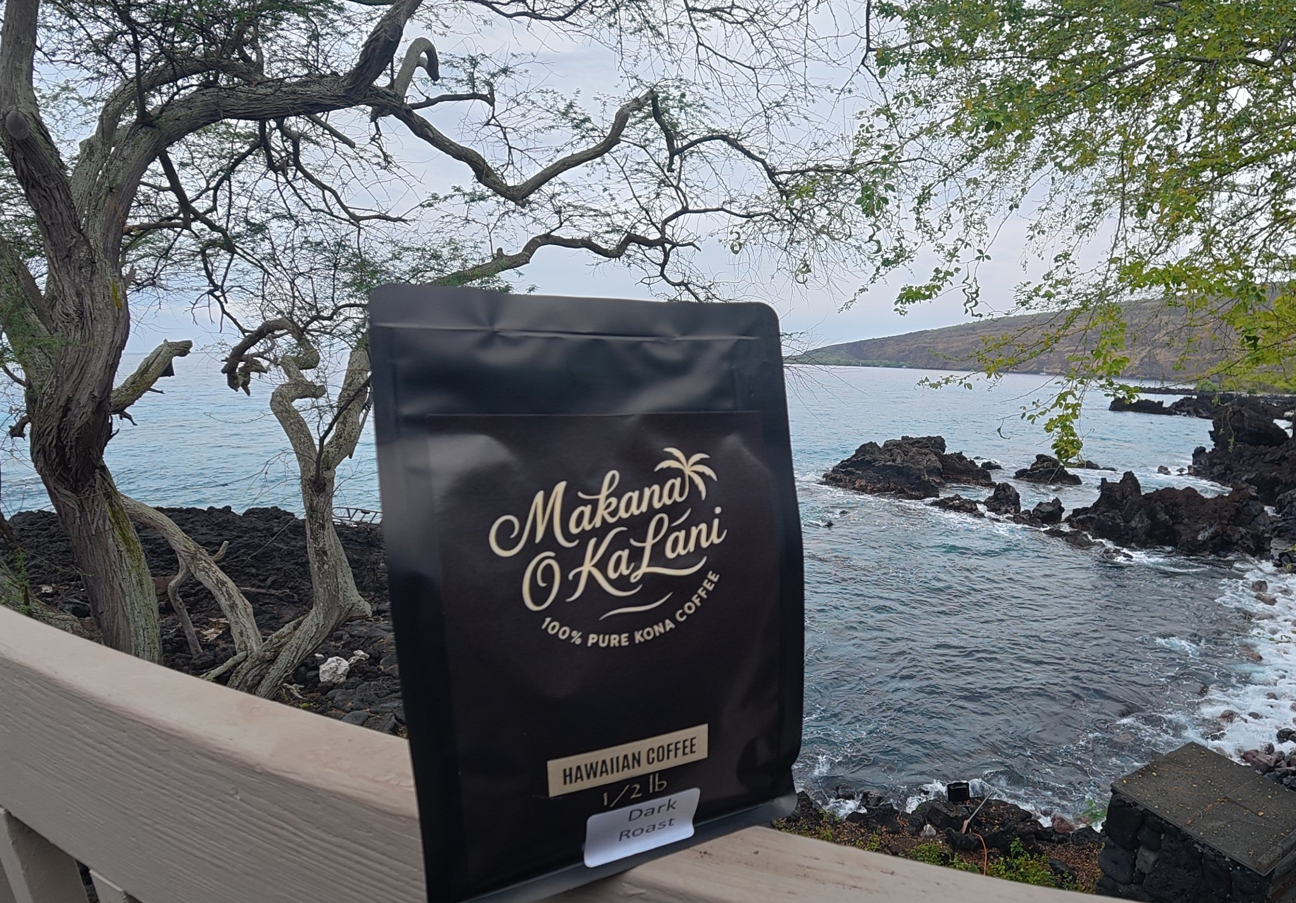 Dark Roast Kona Coffee Half Pound